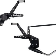 00-17 Softail, (except 16-17 FXSE)Forward Control Kit for Softail Drilled with side stand Black