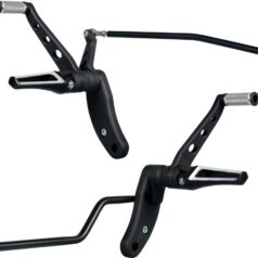 99-17 Dyna, (except 10 FXDFSE2, 08-12, 14-17 FXDF, 10-12, 14-17 FXDWG, 13 FXDF103, 13 FXDWG103, 09 FXDFSE)Forward Control Kit for Dyna V-Tech, Short Forward (-32 mm) Black