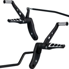 99-17 Dyna, (except 10 FXDFSE2, 08-12, 14-17 FXDF, 10-12, 14-17 FXDWG, 13 FXDF103, 13 FXDWG103, 09 FXDFSE)Forward Control Kit for Dyna Drilled, Short Forward (-32 mm) Black
