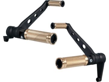 04-13 Sportster, (except 08-10 XR1200, 10-13 XR1200X)Forward Control Kit for Sportster Base Brass Black