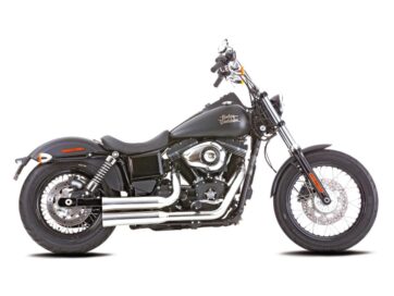 07-17 Dyna, (except 12, 14-16 FLD, 13 FLD103, 17 FXDB, 17 FXDL, 17 FXDLS)Double Groove 2 in 2 Exhaust System Polished