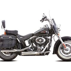 17 FXSB, 17 FLSTCDouble Groove Slip-On Mufflers Polished