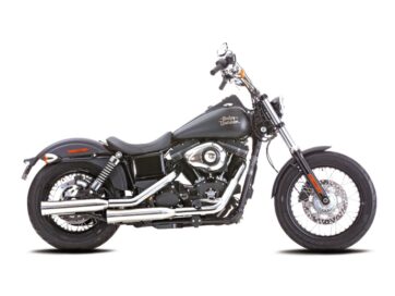06-16 Dyna, (except 08-12, 14-16 FXDF, 08 FXDSE2, 09 FXDFSE, 10 FXDFSE2, 10-12, 14-16 FXDWG, 12, 14-16 FLD, 13 FLD103, 13 FXDF103, 13 FXDWG103, 07 FXDSE)Double Groove Slip-On Mufflers Polished