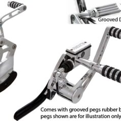 18-24 SoftailForward Control Kit 4" Forwarded, with AK4.7 Pegs Polished