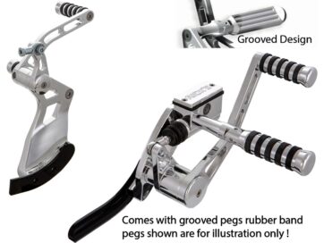 18-24 SoftailForward Control Kit 4" Forwarded, with AK4.7 Pegs Polished
