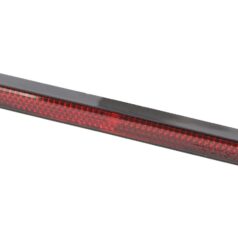 Slim Rectangular Self-Adhesive Reflector With self-adhesive tape, Dimensions: Width: 132 mm, Height: 13 mm, Depth: 9 mm, Reflector surface: Width: 129 mm, Height: 10 mm Red
