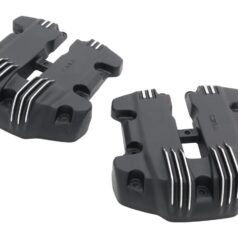 18-24 Softail, 17-24 Touring, 17-24 TrikeRibbed Rocker Box Cover Black Cut