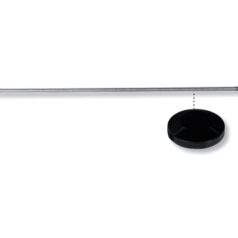 18-24 SoftailSwingarm Axle Cover Right Side Black