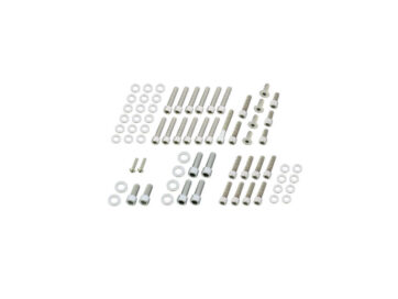 77-84 FL Shovel, 77-84 FX ShovelComplete Engine Screw Kit Screws for FL Shovel Side Covers, Inner Primary, Header Mount, Point Cover, Lifterbase Stainless Steel
