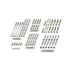 00-06 Softail, 99-05 DynaComplete Engine Screw Kit Screws for Dyna, Softail Primary-, Cam-, Inspection-, Derby-, Timer-, Tranny Side Cover, Rockerboxes, Lifterbase, Inner Primary Stainless Steel