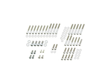 91-03 SportsterComplete Engine Screw Kit Screws for Sportster Primary-, Sprocket-, Cam-, Derby-, Timer-, Inspection Cover, Anti-Rotation-Plate, Lifterbase, Rockerboxes Stainless Steel