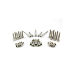 17 OctaneComplete Engine Screw Kit Screws are supplied for Primary Cover, Engine Cover left Side, Stator Batch, Ignition Cover, Thermostat Cover, Sprocket Cover Stainless Steel