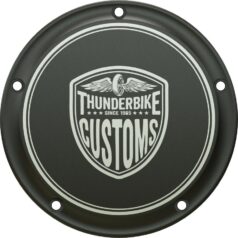19-24 Softail, 18 FLSBNew Custom Clutch Cover 5-hole Black Anodized