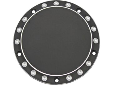 19-24 Softail, 18 FLSBDrilled Clutch Cover 5-hole Bi-Color Anodized
