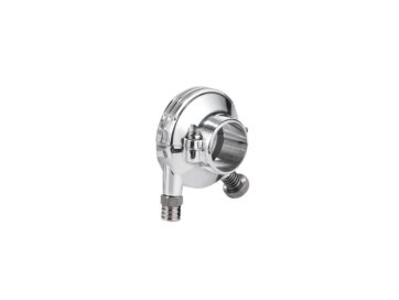 Deluxe External Throttle Housing With Stainless Steel Throttle Clamp Screw and Cable Register Aluminium Polished 1" Single Cable