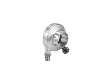 Deluxe External Throttle Housing With Stainless Steel Throttle Clamp Screw and Cable Register Aluminium Satin 1" Single Cable