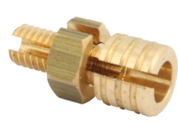 Throttle Housing Cable Register Brass Polished