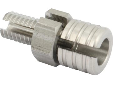 Throttle Housing Cable Register Stainless Steel Polished