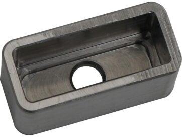 Cube Turn Signal Weld-In Bracket Width Inner/Outer(mm): 10/16, Depth Inner/Outer(mm): 12/16, Length Inner/Outer(mm): 27/32 Raw