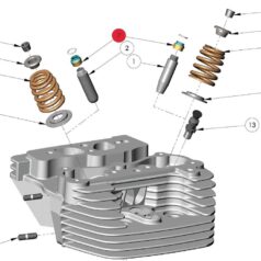 86-03 Sportster, 85-94 FX Model, 91-04 Dyna, 84-04 Softail, 85-04 TouringEngine Valve Stem Seals For Evo