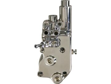 36-52 Flathead, 36-47 Knucklehead, 48-65 Panhead, 66-72 FL Shovel, 71-72 FX Shovel36-72 Big Twin Oil Pump Polished