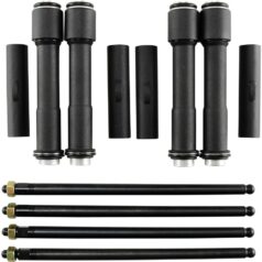 99-17 Dyna, 00-17 Softail, 99-16 Touring, 09-16 TrikeTwin Cam 88-113 Black Adjustable Pushrod Kit