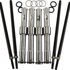 99-17 Dyna, 00-17 Softail, 99-16 Touring, 09-16 TrikeTwin Cam 88-113 Chrome Adjustable Pushrod Kit