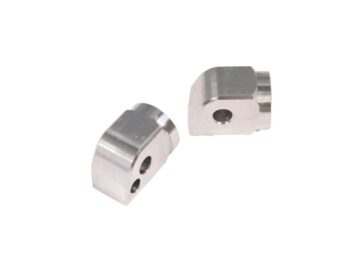 18-25 Softail, (except 19-20 FXDRS 114)Peg Clevis for MIZU Custom Design and Race Pegs Passenger Silver