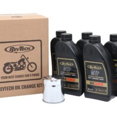 99-17 Dyna, 00-17 Softail, 99-16 Touring, 09-16 TrikeSynthetic Performance MTP 4 L SAE20W50 Engine Oil Change Kit Chrome Oil Filter