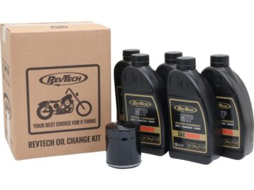 99-17 Dyna, 00-17 Softail, 99-16 Touring, 09-16 TrikeSynthetic Performance MTP 4 L SAE20W50 Engine Oil Change Kit Black Oil Filter