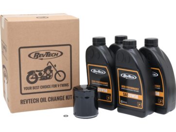 86-20 Sportster, 87-94 FX Model, 84-99 Softail, 85-98 TouringHigh Performance 4 Liter SAE20W50 Engine Oil Change Kit Black Oil Filter