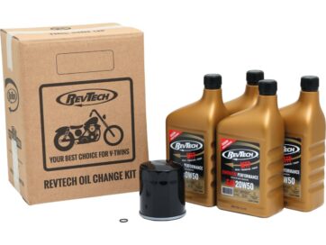 86-20 Sportster, 87-94 FX Model, 84-99 Softail, 85-98 TouringSynthetic Performance MTP 4 Qt SAE20W50 Engine Oil Change Kit Black Oil Filter