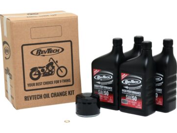 80-84 Sportster, 82-84 FL Shovel, 82-84 FX Shovel, 85-86 FX ModelHigh Performance 4 Qt SAE50 Engine Oil Change Kit Short Black Oil Filter