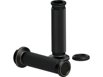 21-25 Pan America, 21-25 Sportster RHSP-S Grips SP-S Grip Toppers without Logo Bi-Color Satin 7/8" Throttle By Wire