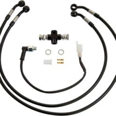 18-24 SoftailBrake Line Kit for Ricks Forward Controls for Softail M8 For Ricks + 4" Forward Controls Black