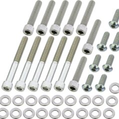 91-98 Dyna, 89-99 SoftailPrimary Cover Screw Kit For Dyna, Softail Stainless Steel