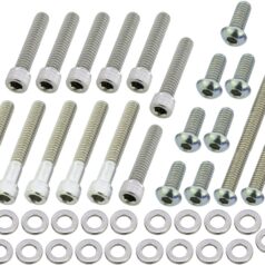 99-05 Dyna, 00-06 SoftailPrimary Cover Screw Kit For Dyna, Softail Stainless Steel