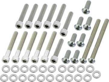 99-05 Dyna, 00-06 SoftailPrimary Cover Screw Kit For Dyna, Softail Stainless Steel