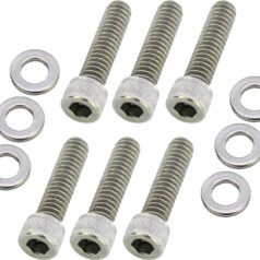 07-16 Touring, 07-17 Softail, 06-17 DynaTransmission Top Cover Screw Kit Stainless Steel
