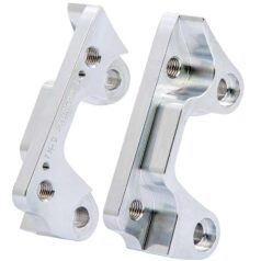07-11 V-Rod, (except 09-11 VRSCF)Oversize Brake Rotor Axial Brake Caliper Adapter For 330mm (13") rotors Aluminium Polished Dual Disc