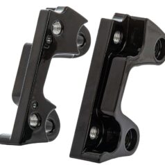 00-13 TouringOversize Brake Rotor Axial Brake Caliper Adapter For 330mm (13") rotors Gloss Black Dual Disc