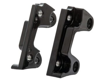 00-13 TouringOversize Brake Rotor Axial Brake Caliper Adapter For 330mm (13") rotors Gloss Black Dual Disc