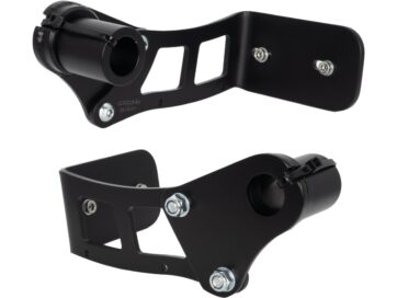18-24 Softail, (except 18-20 FXFB, 18, 20 FXFBS 114, 19 FXFB 114, 19-20 FXDRS 114, 21-24 FXFBS)Medium Pro Side Mount License Plate Bracket Black Satin