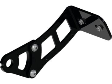 00-07 SoftailMedium Pro Side Mount License Plate Bracket Black