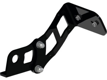 06-07 DynaMedium Pro Side Mount License Plate Bracket Black