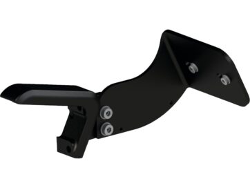 19-20 FXDRS 114Medium Pro Side Mount License Plate Bracket Black Satin