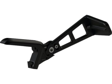 19-20 FXDRS 114Medium Pro Alu Side Mount License Plate Bracket Black Anodized