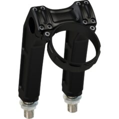 22-25 FXLRS, 25 FXLRST, 25 FXBB, 25 FXBRClubstyle Riser Kit Height: 7", For 1" Handlebar, Round Instrument Black Satin