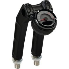 22-25 FXLRS, 25 FXLRST, 25 FXBB, 25 FXBRClubstyle Riser Kit Height: 9", For 1" Handlebar, Round Instrument Black Satin