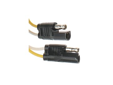 Flat Type 2 Pole Neoprene Molded Connector